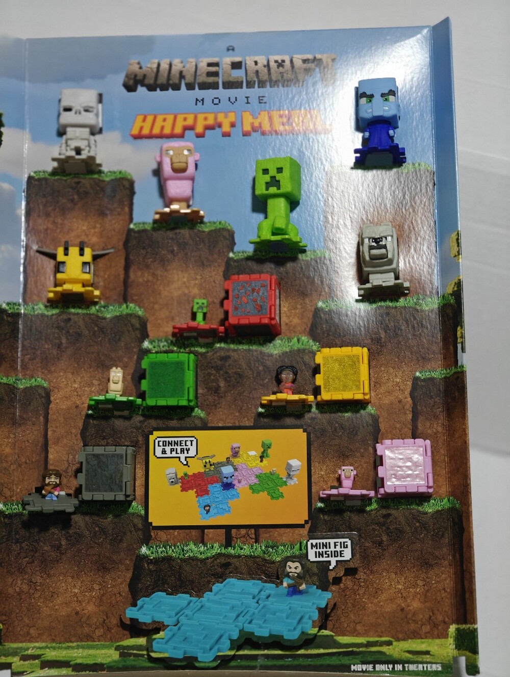 Minecraft Movie Happy Meal Mini Figures - Multicolor Play Set